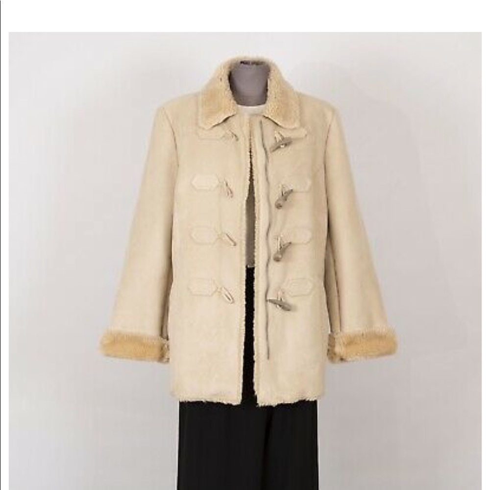 Vintage ANN TAYLOR faux shearling winter coat — like new!